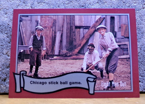 Eight men out trading card - eight,