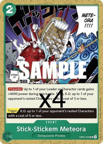 One piece card game - 4x,